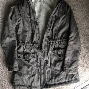 Hooded utility jacket